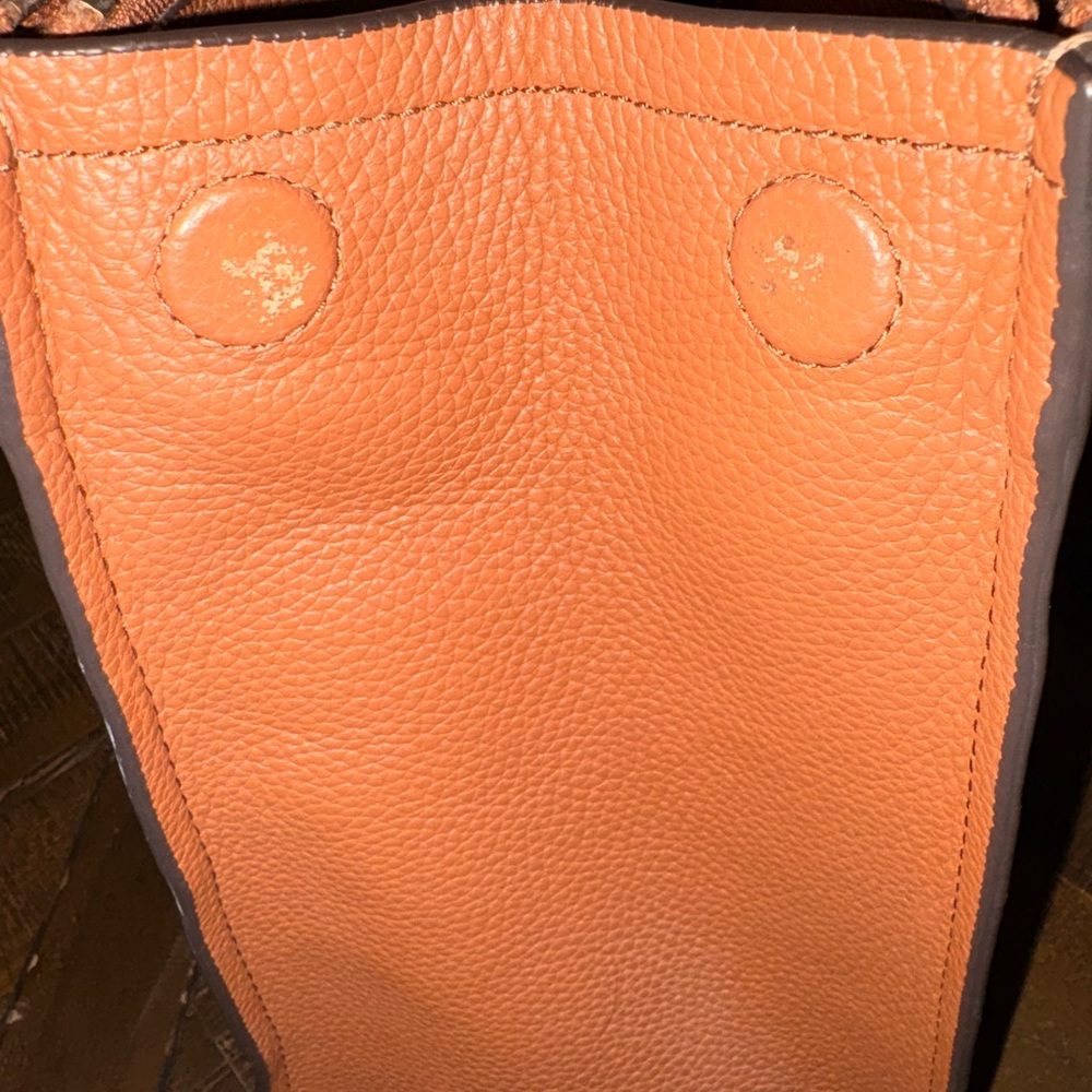 Tory Burch Brown Leather Tote with Tassel NWOT - Picture 14 of 16